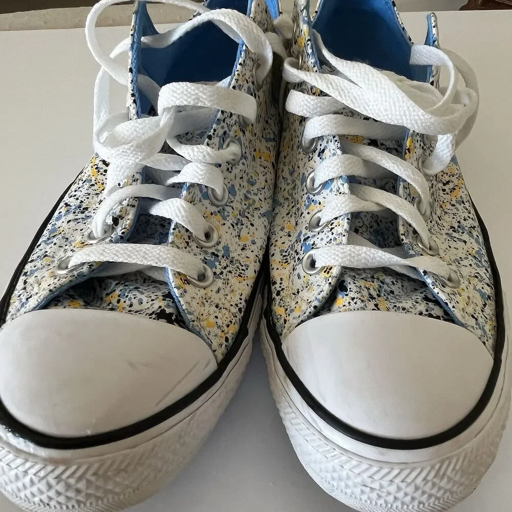 Converse Chuck Taylor All Star Congetti Blue Yellow White Speckles 10.5M/12.5W